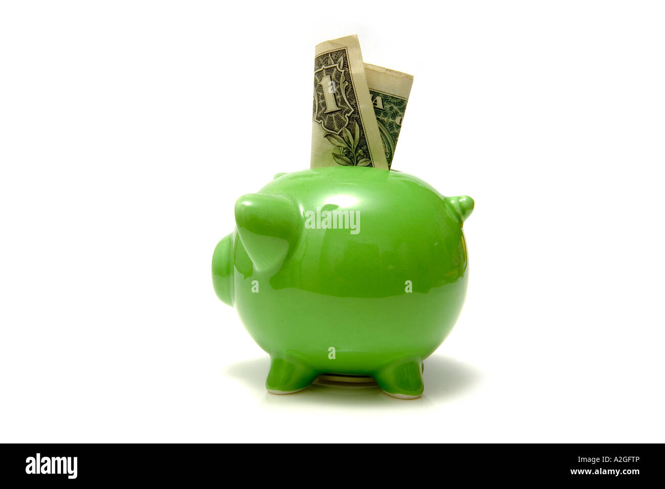 Piggy bank style money box isolated on a white studio background Stock ...