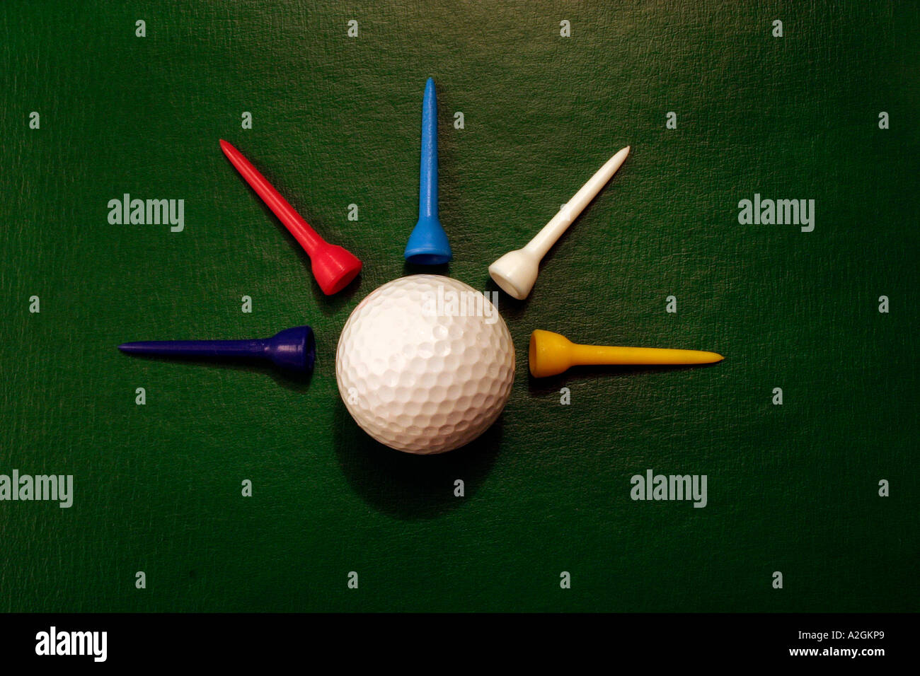 golf ball and tees Stock Photo Alamy