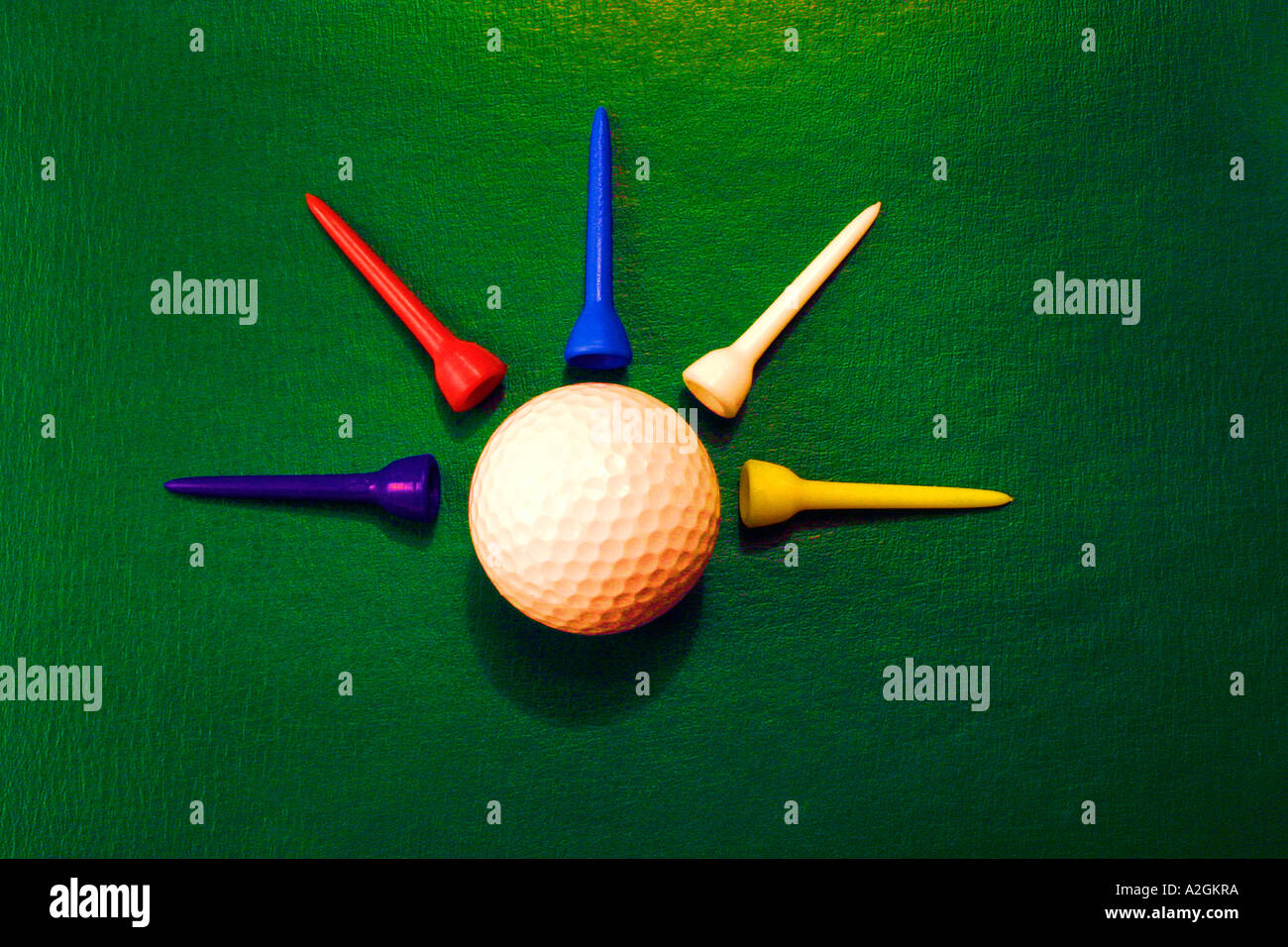 golf ball and tees Stock Photo Alamy