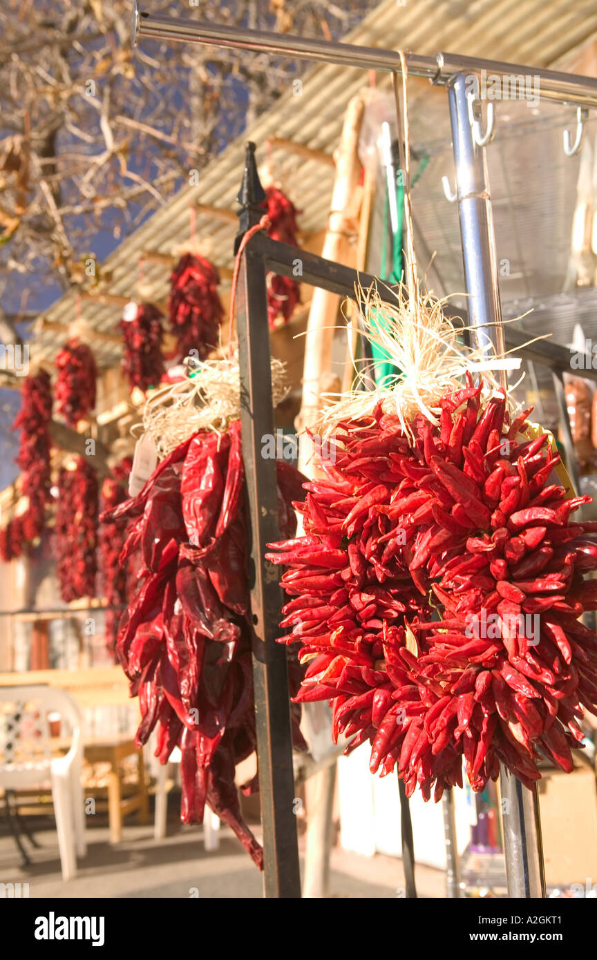 USA, New Mexico, Chimayo Santuario de Chimayo Church Area Chili Pepper