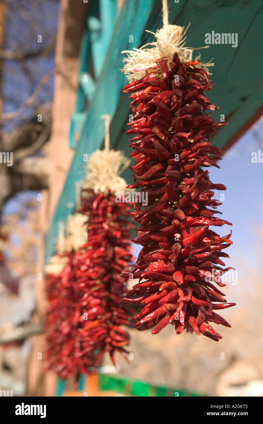 USA, New Mexico, Chimayo Santuario de Chimayo Church Area Chili Pepper