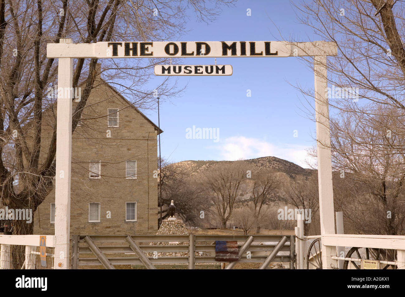 USA, New Mexico, Cimarron The Old Mill Museum Stock Photo Alamy