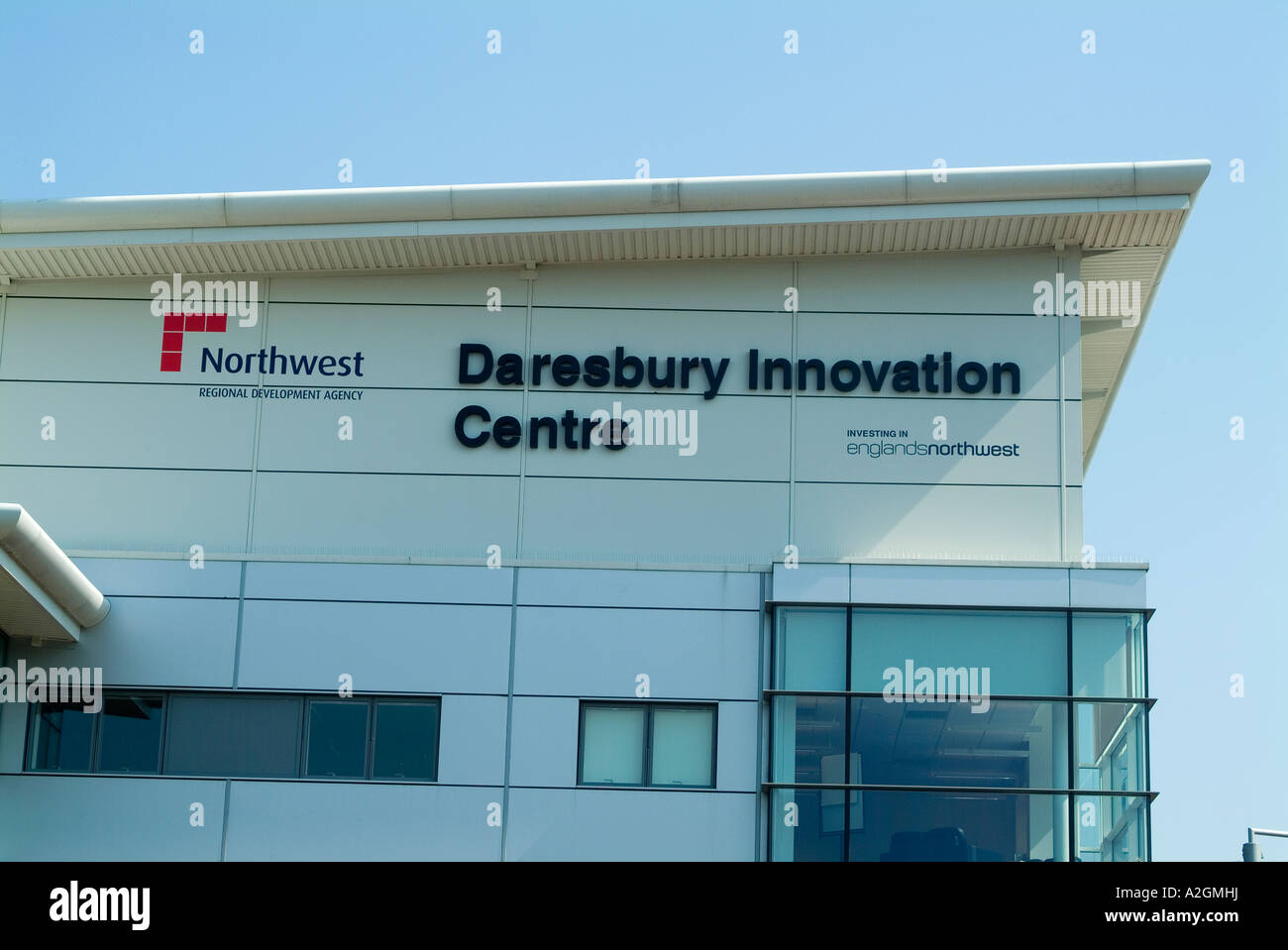 Daresbury Innovation centre is situated on the Daresbury Science and Technical Business park near Warrington Stock Photo