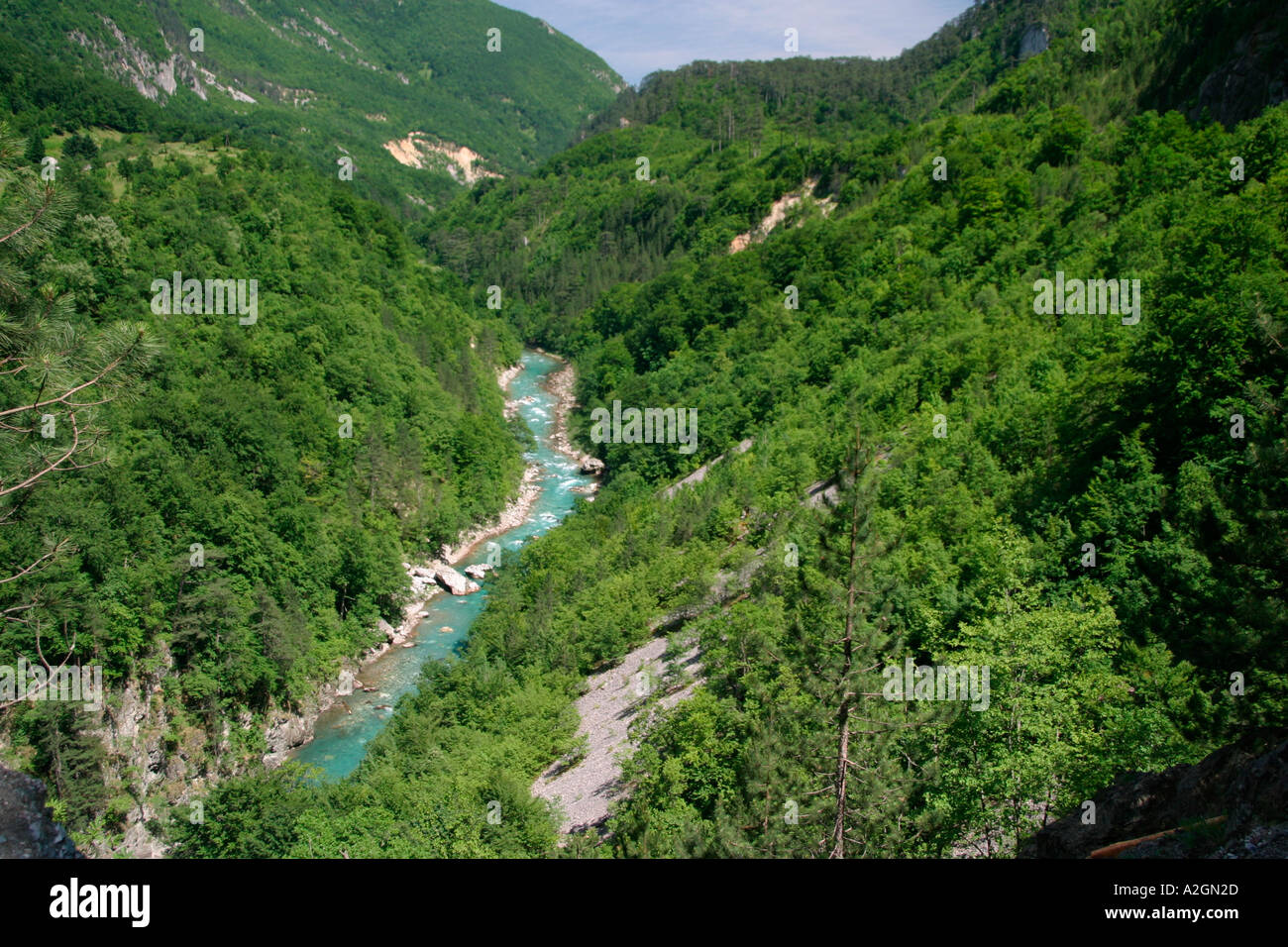 Tara Gorge river montenegro Stock Photo
