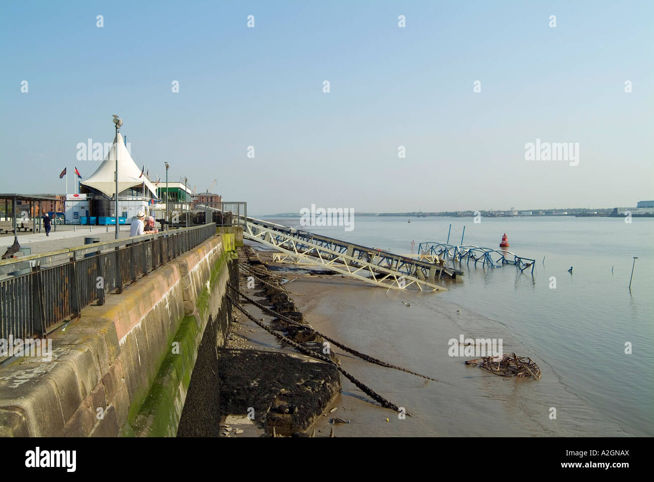 Pier Head Landing stage for the Mersey Ferries in Liverpool after