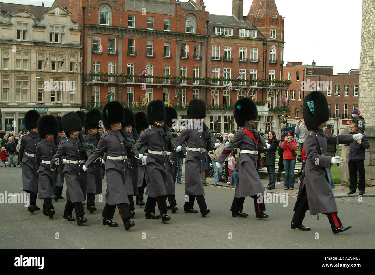 Irish Guards Windsor England Stock Photo