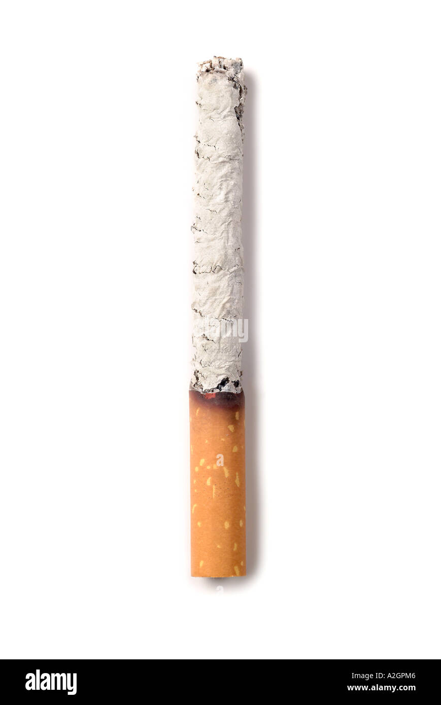 burned cigarette abgebrannte Zigarette Stock Photo