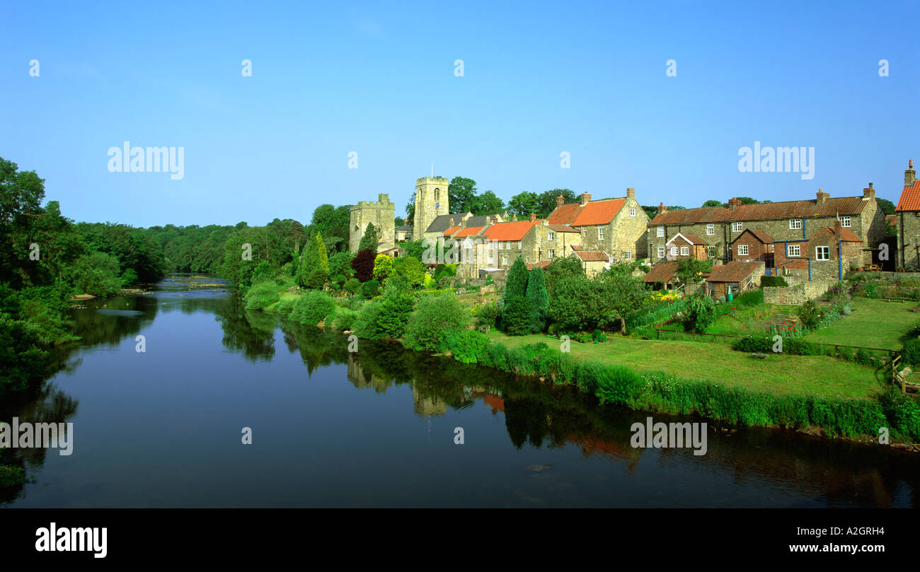 West Tanfield in North Yorkshire england uk Stock Photo Alamy