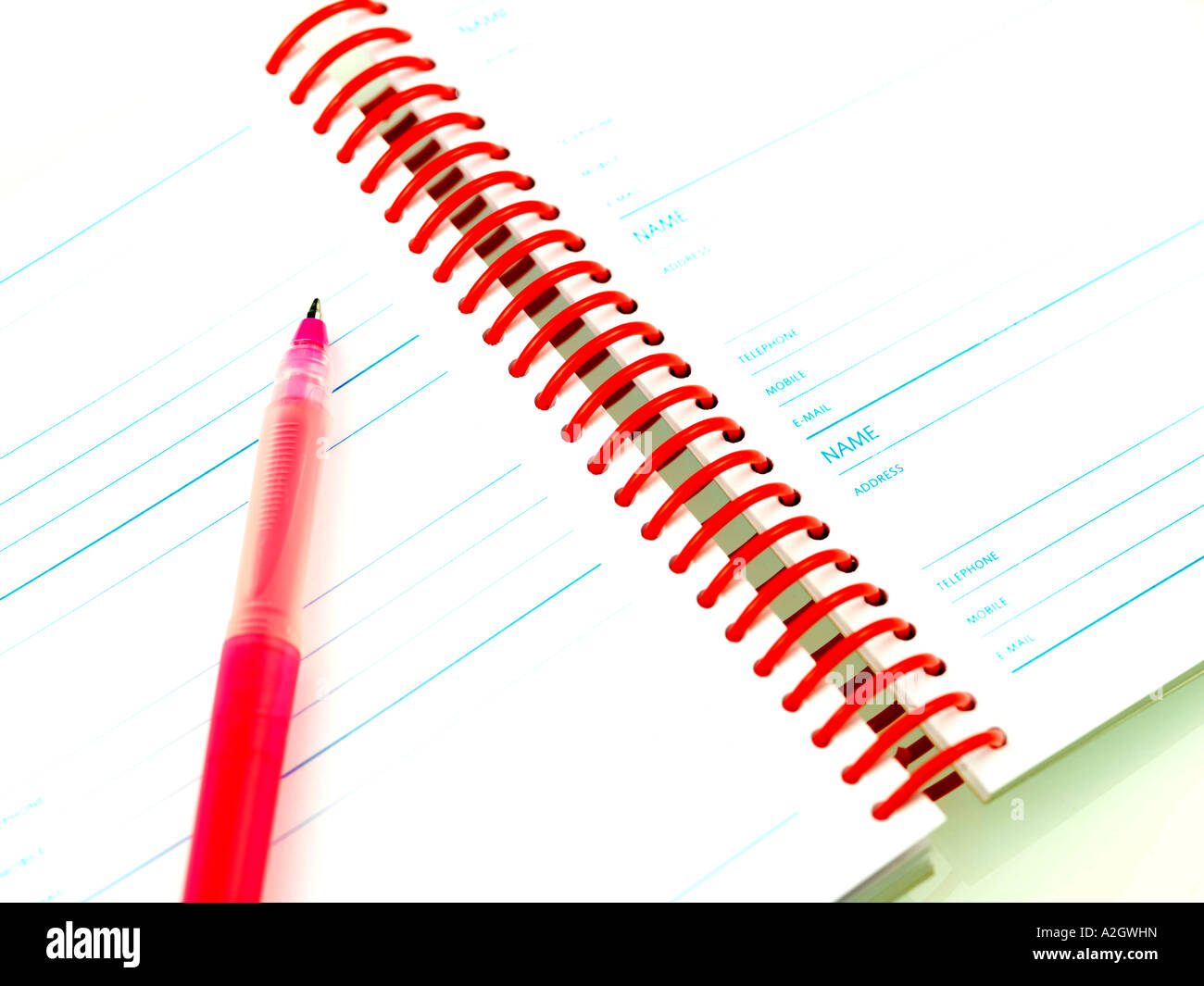 Address books concepts pens hires stock photography and images Alamy