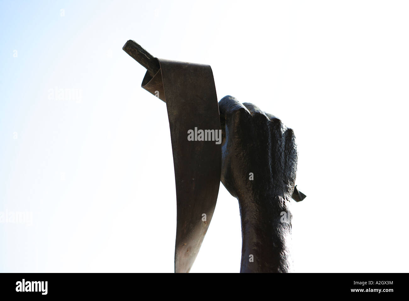 Bronze Hand Statue Stock Photo Alamy