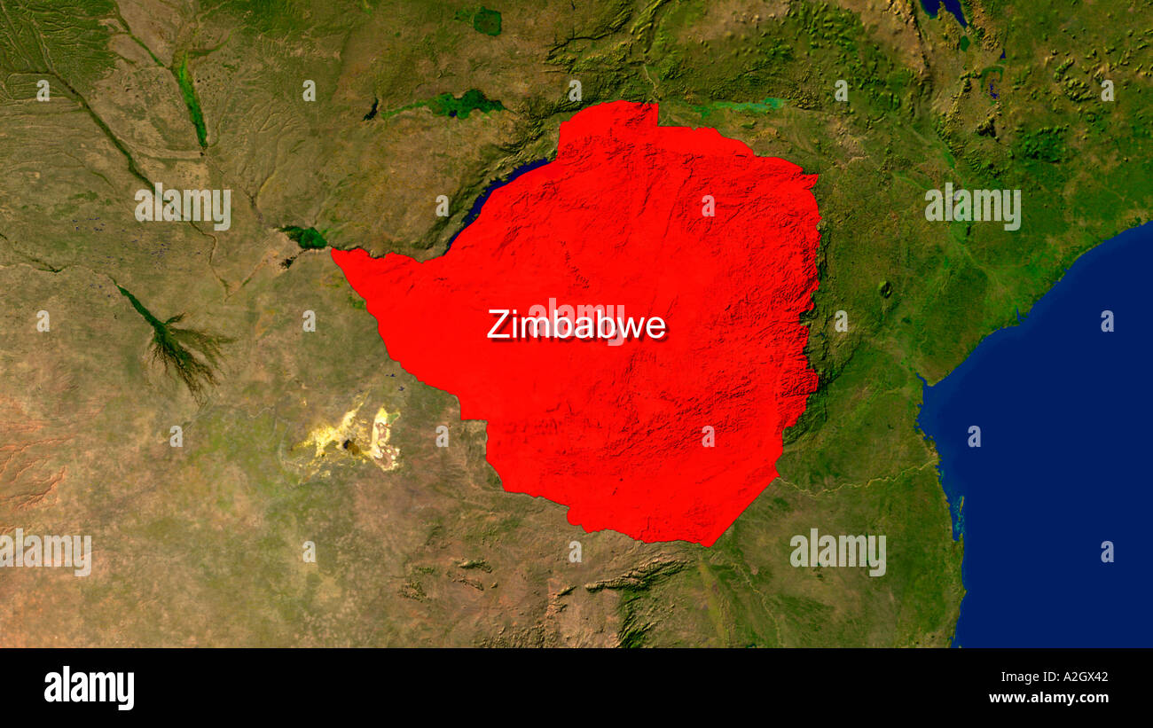 Maps of zimbabwe hi-res stock photography and images - Alamy