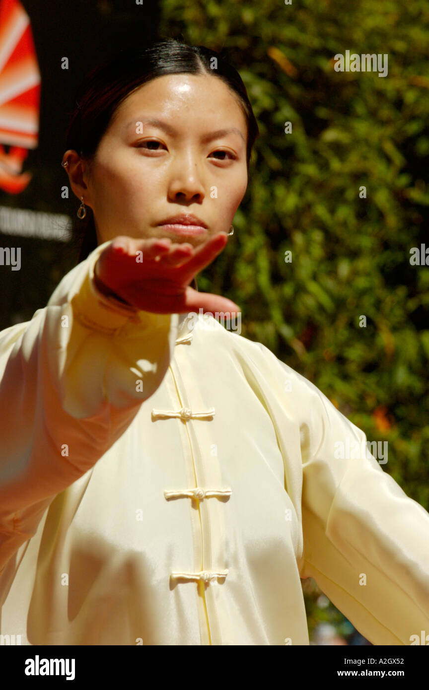 California, San Francisco, Chinese Martial Artist Stock Photo Alamy