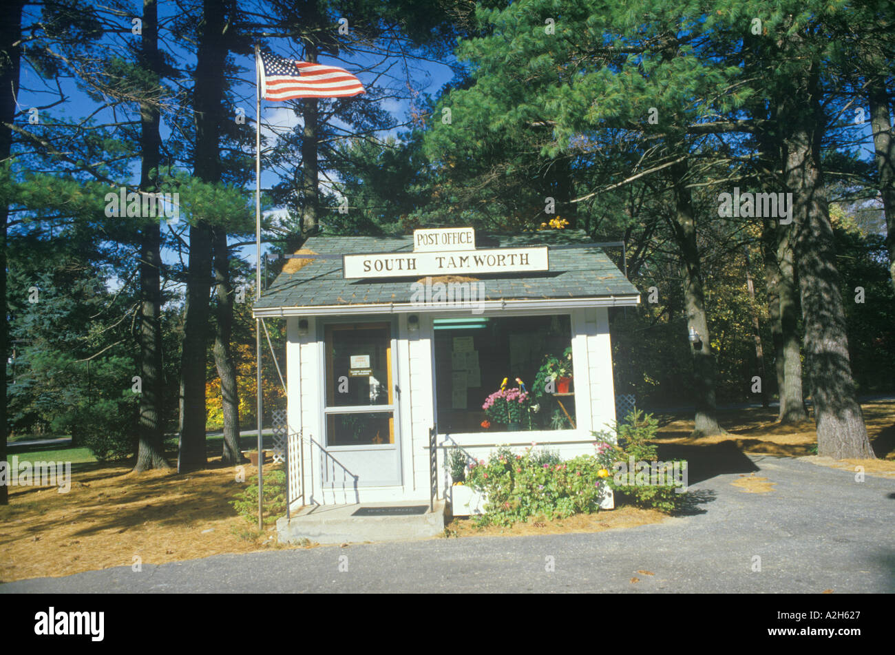 Tiny U S Post Office South Tanworth New Hampshire 2002 Stock Photo Alamy