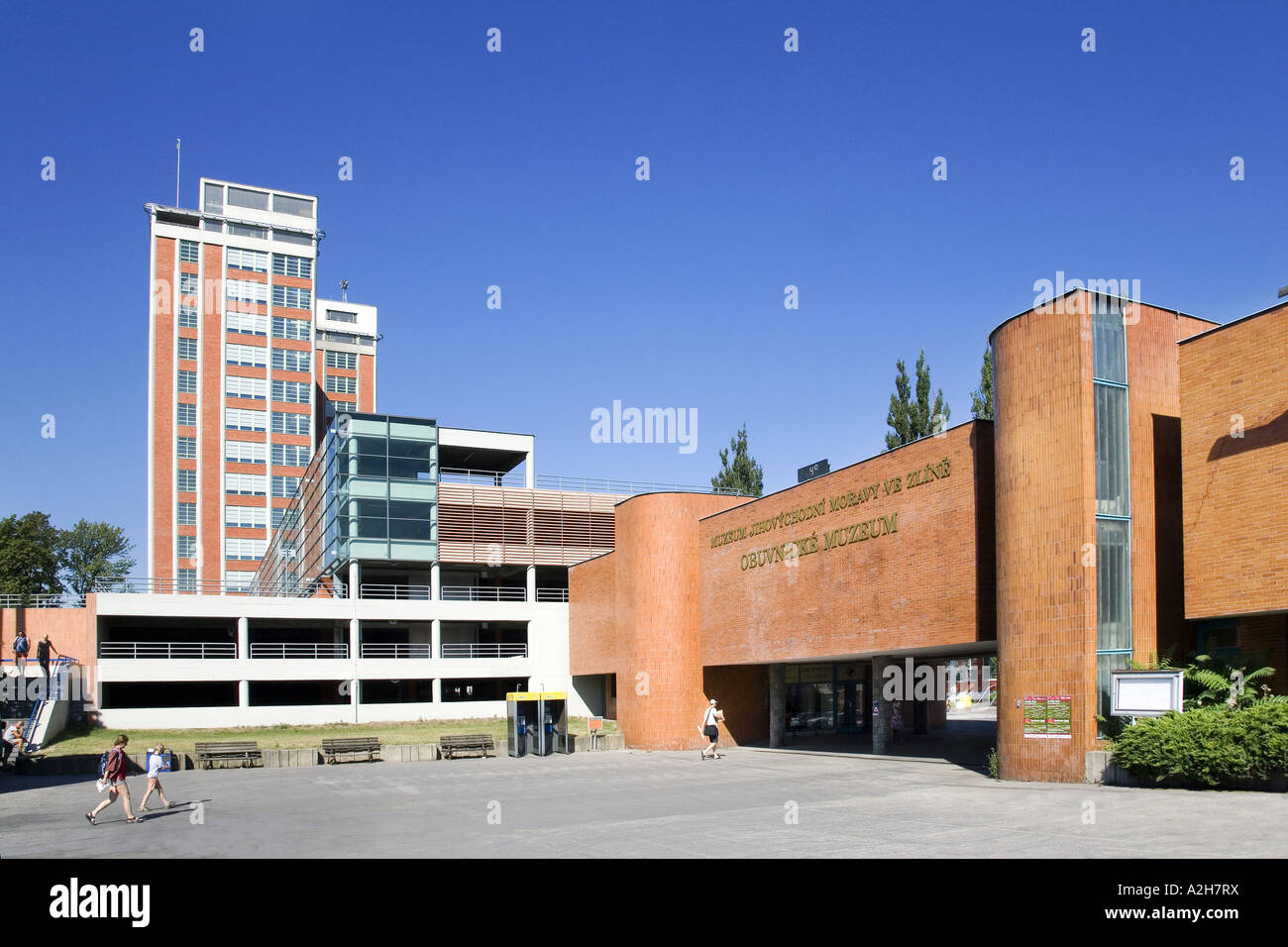 Bata s Skyscraper and Shoemaking Museum Zlin Zlin Region Czech Republic  Stock Photo - Alamy