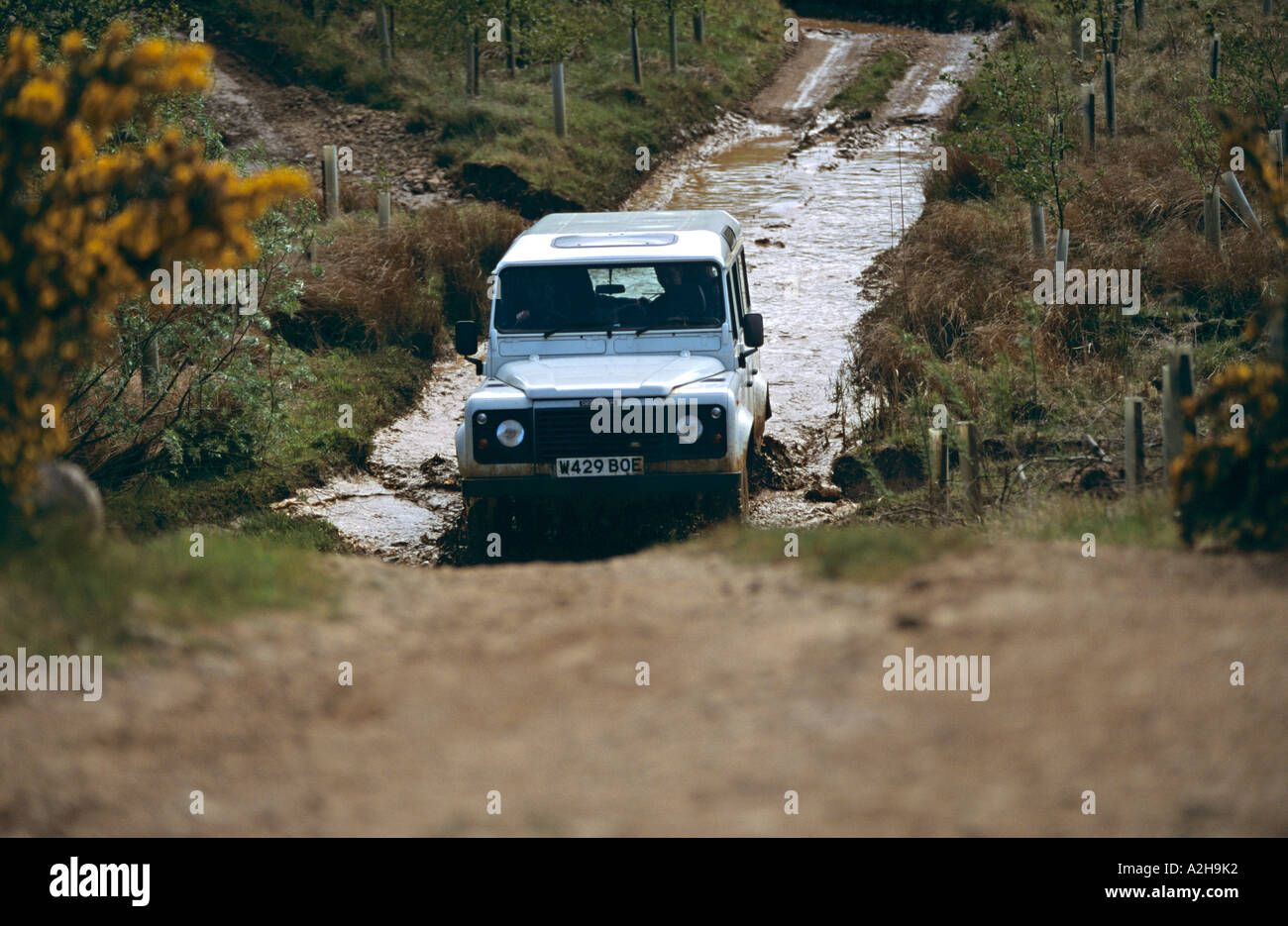 Land Rover Defender of 2000 Stock Photo