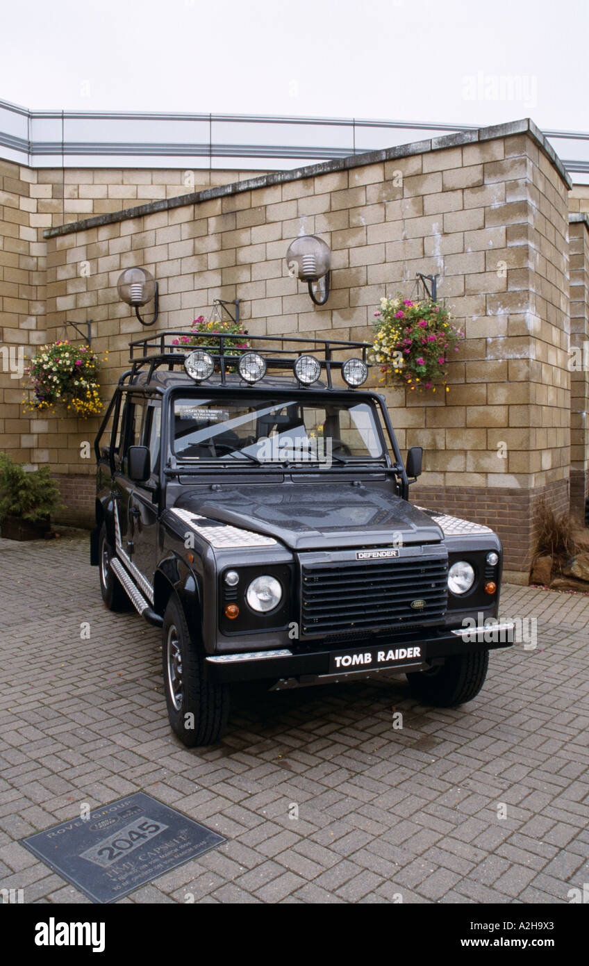 Land Rover Tomb Raider. 1 of 3 used in the film Tomb Raider. Stock Photo
