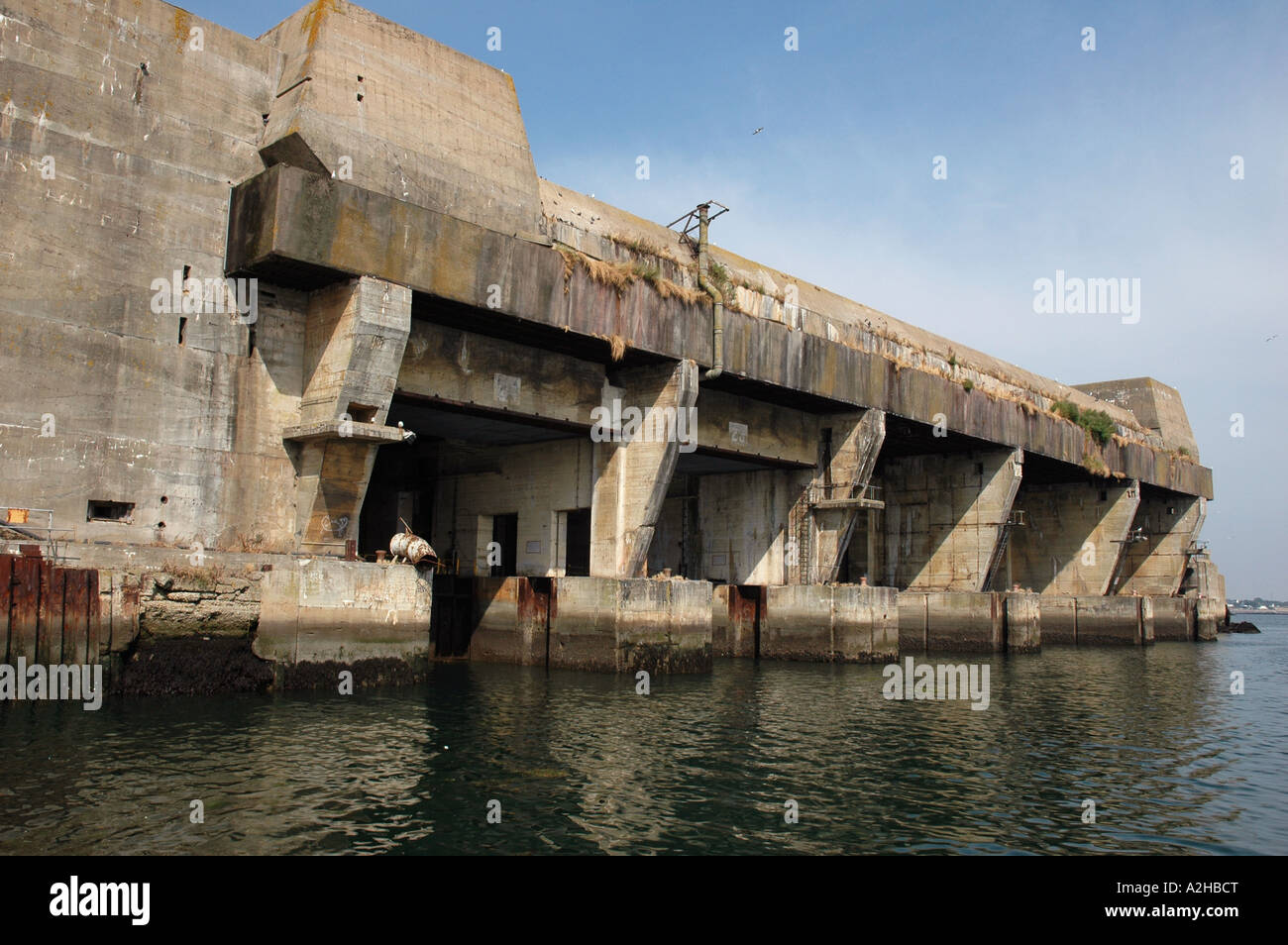Submarine base of Kerman K3 Lorient harbour Morbihan Brittany Bretagne