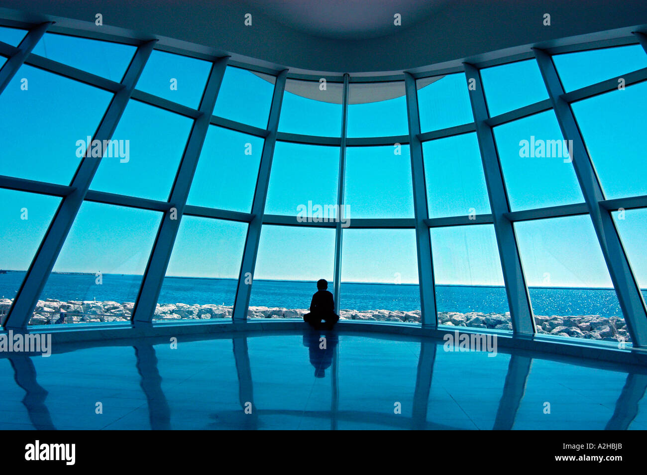 Art museum hall Milwaukee Michigan USA Stock Photo