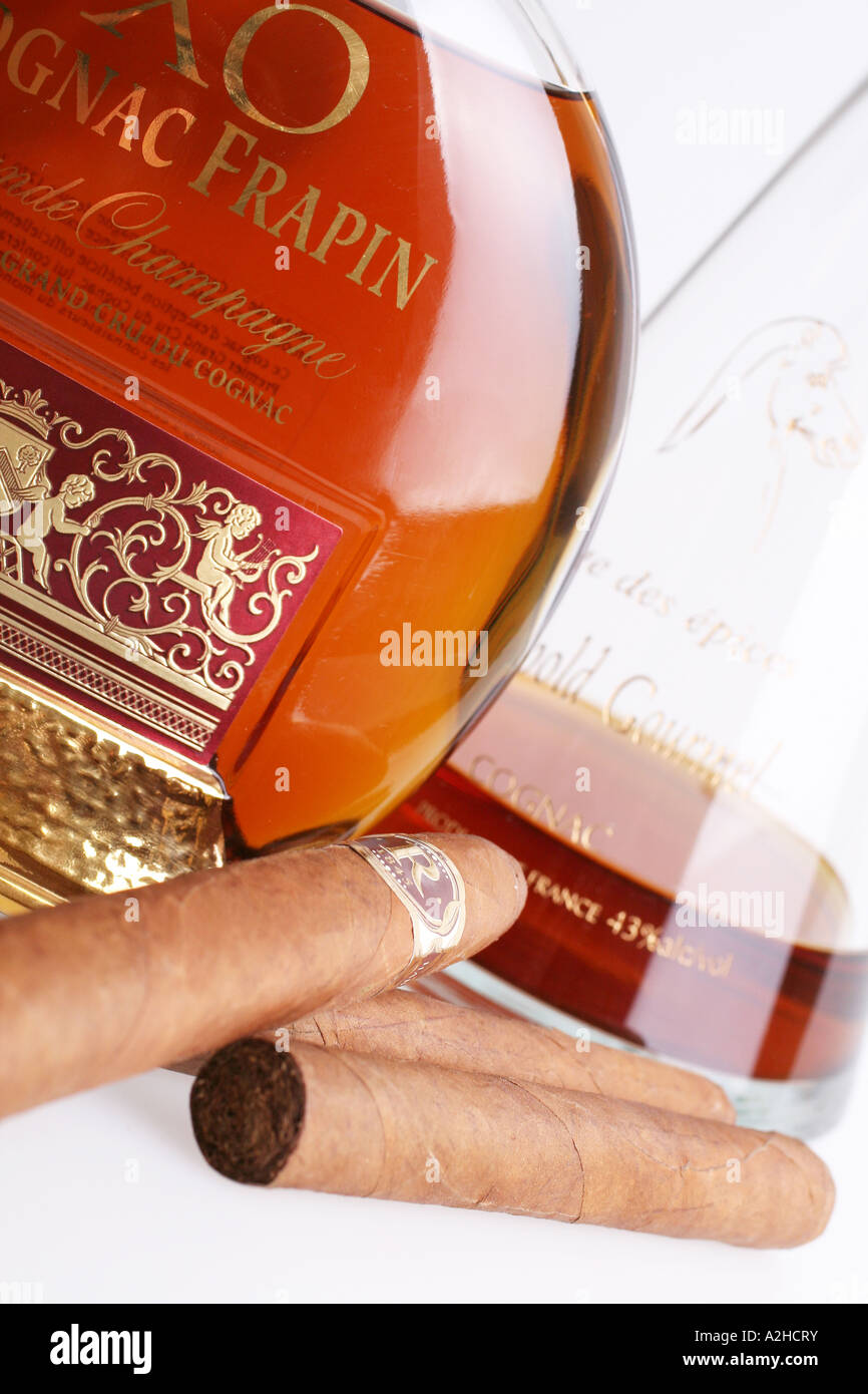 Cognac and Cigars Stock Photo Alamy