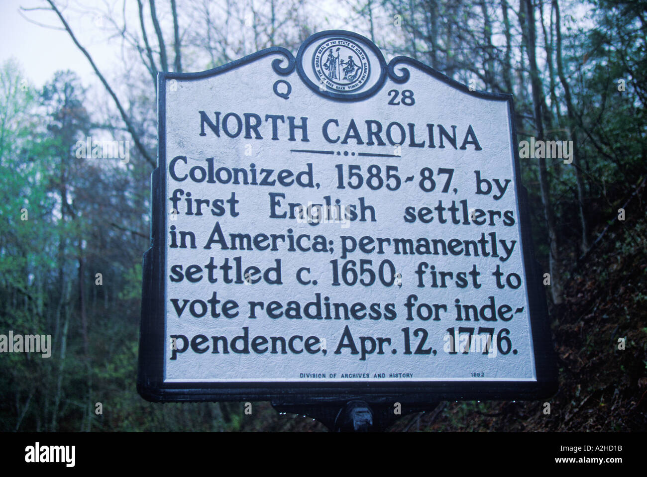 North carolina road sign hi-res stock photography and images - Alamy