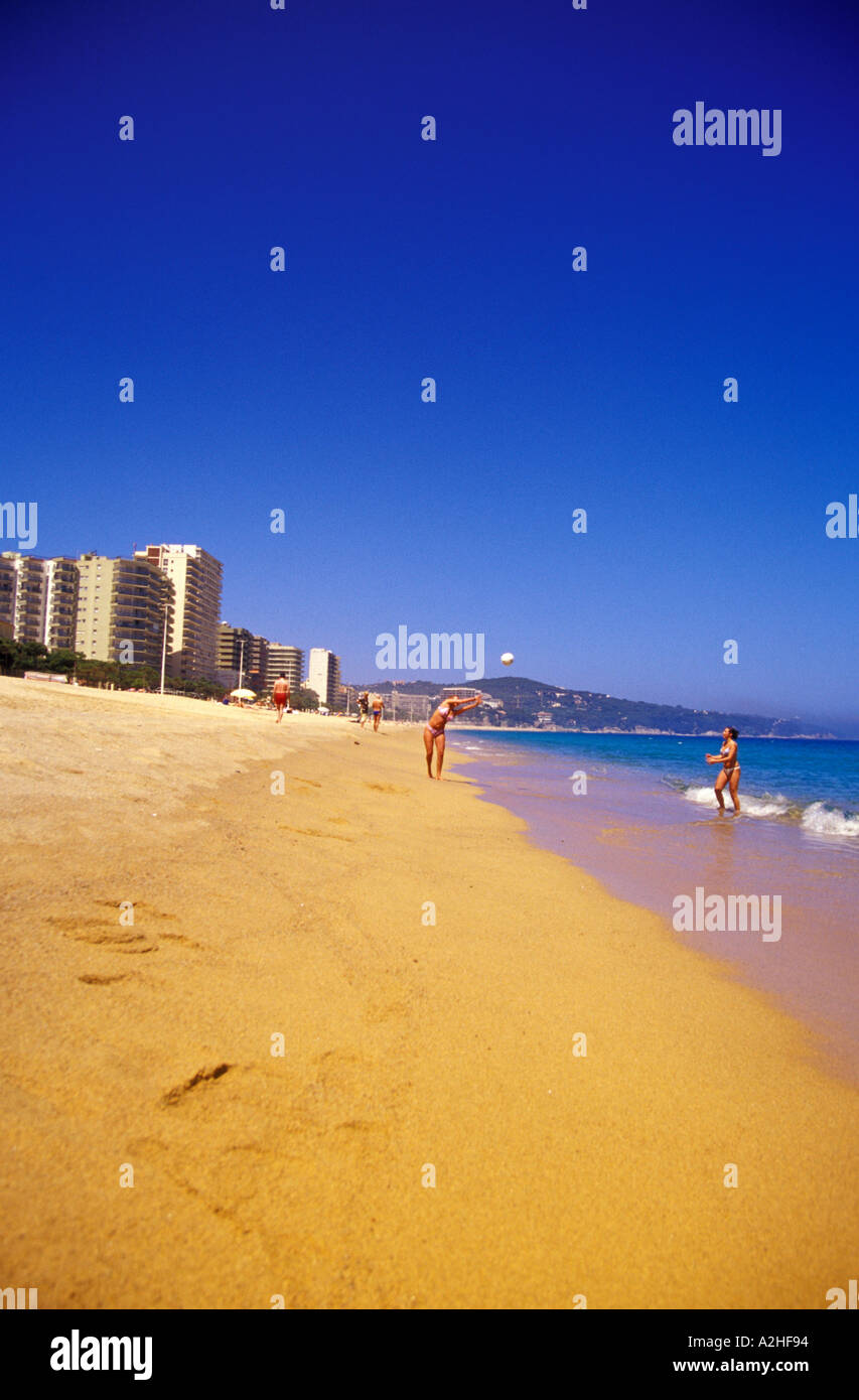 Costa Brava, Catalonia, Spain, platja Gran, Platja d'Aro Stock Photo ...