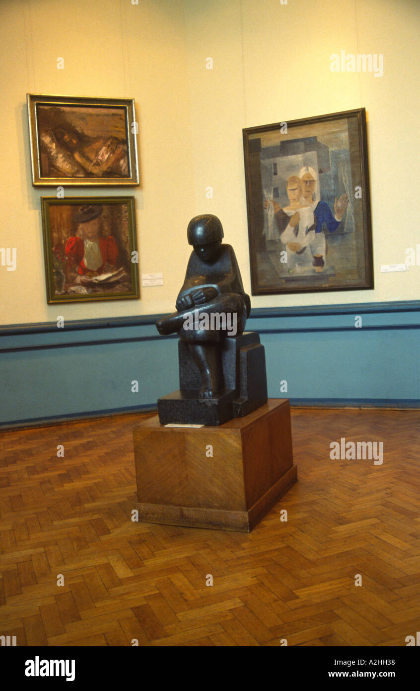 Interior of National Art Gallery of Latvian Art in Riga Latvia Stock