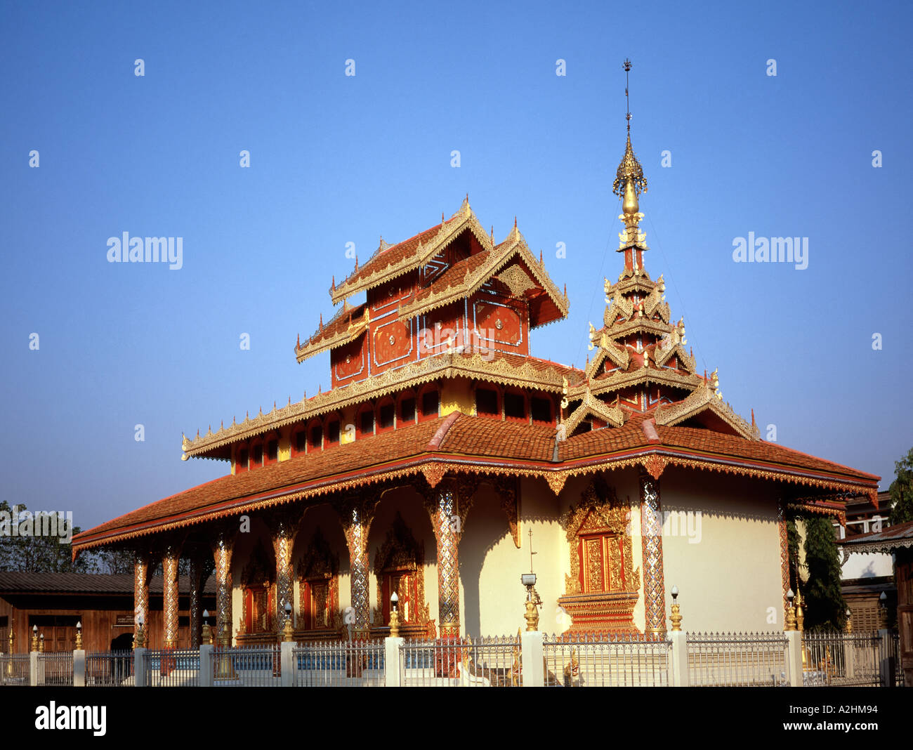 Thailand Mae Hong Son area Nai Soi Burmese style temple Stock Photo - Alamy