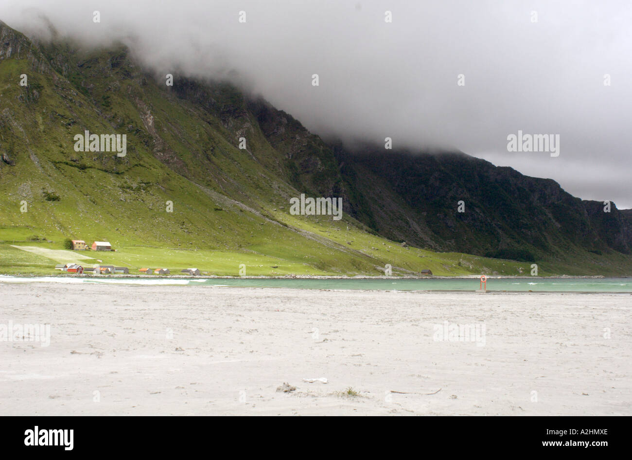 Refviksanden Beach Vagsoy Island Sogn Og Fjordane Norway Stock Photo refviksanden-beach-vagsoy-island-sogn-og-fjordane-norway-stock-photo