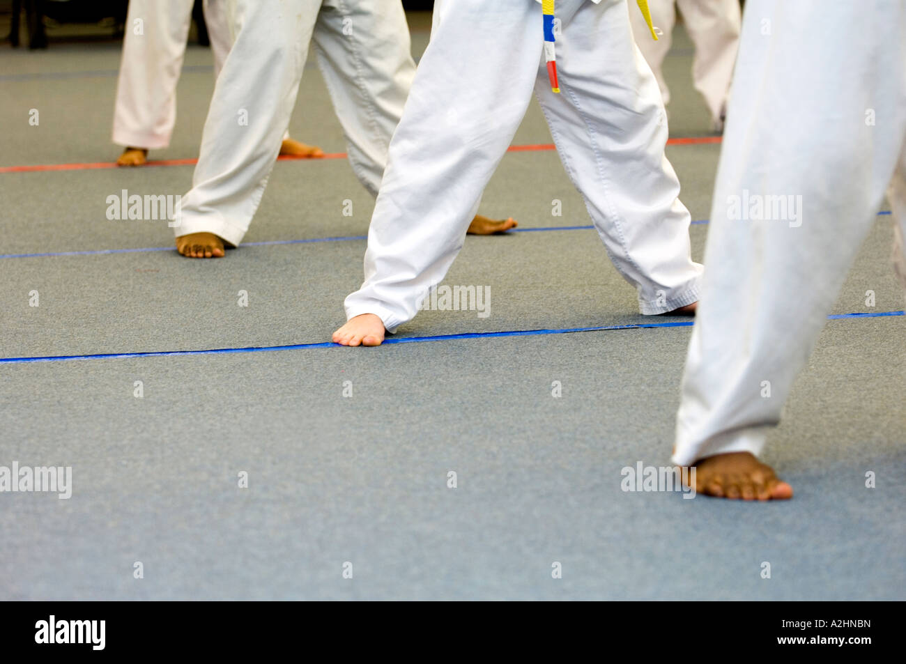 Karate class St.Louis Missouri USA Stock Photo