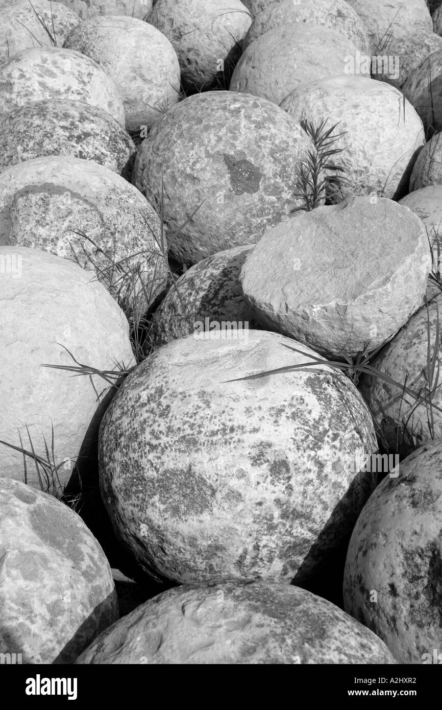 Man made pile of stones Black and White Stock Photos & Images Alamy