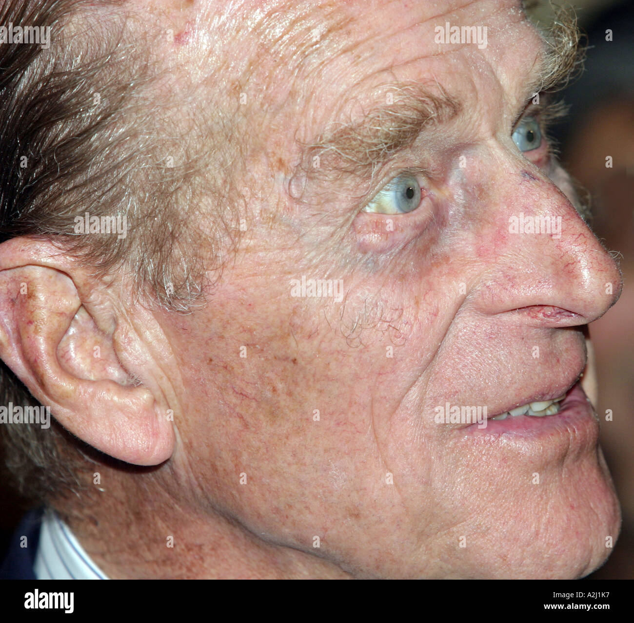 Start portrait of Prince Philip during a visit to Balsall Heath Birmingham following the tornado which devastated the area 2005 Stock Photo