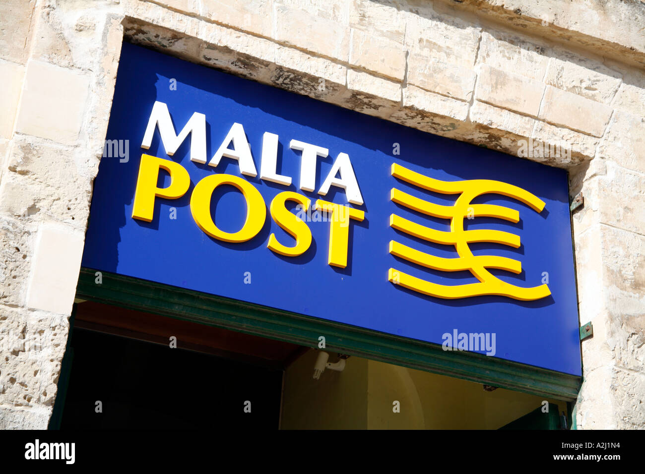 Malta Post sign over door of post office Valletta Malta Stock Photo Alamy