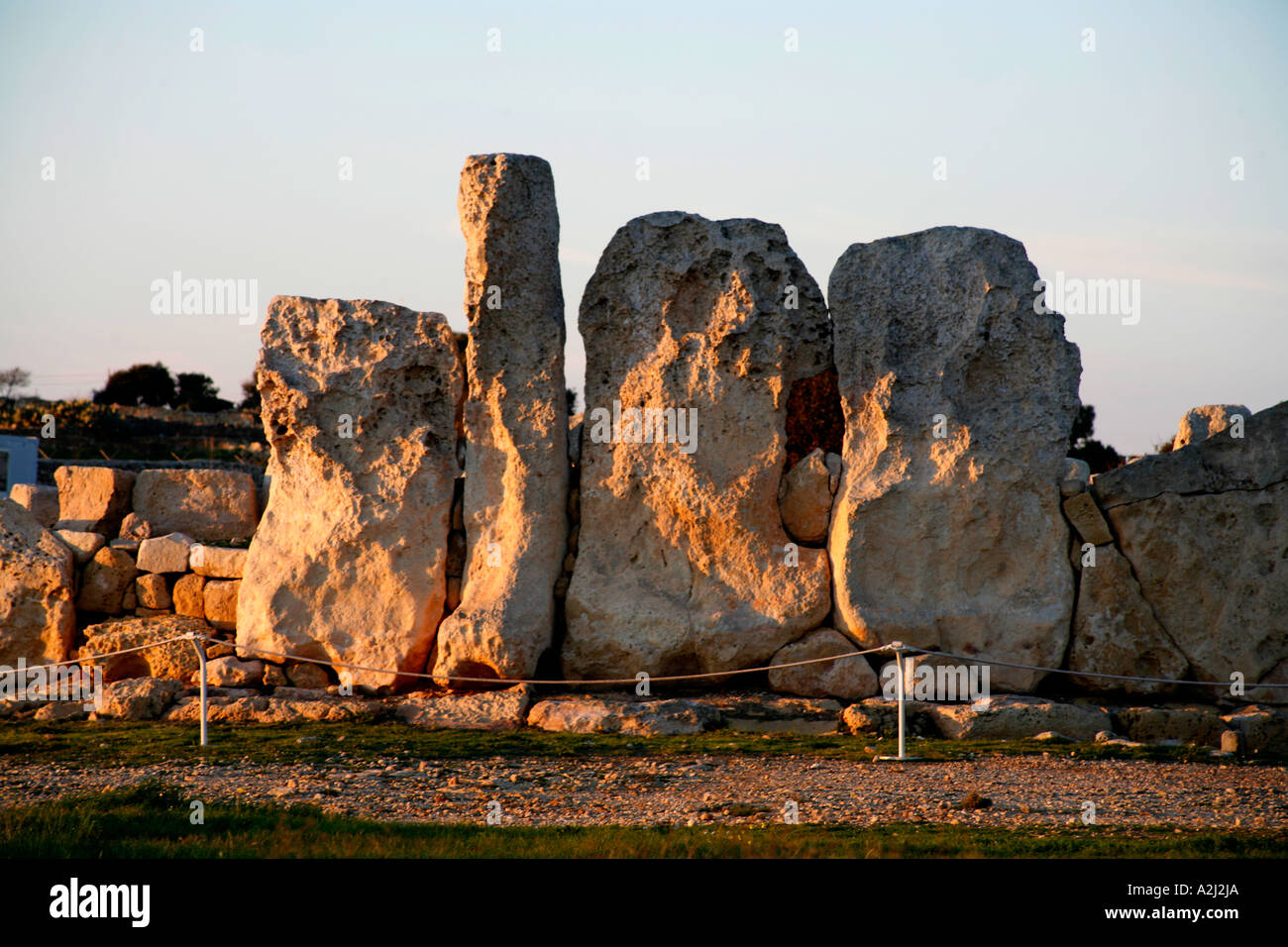 Hagar Qim Megalithic Temple Malta Stock Photo Alamy