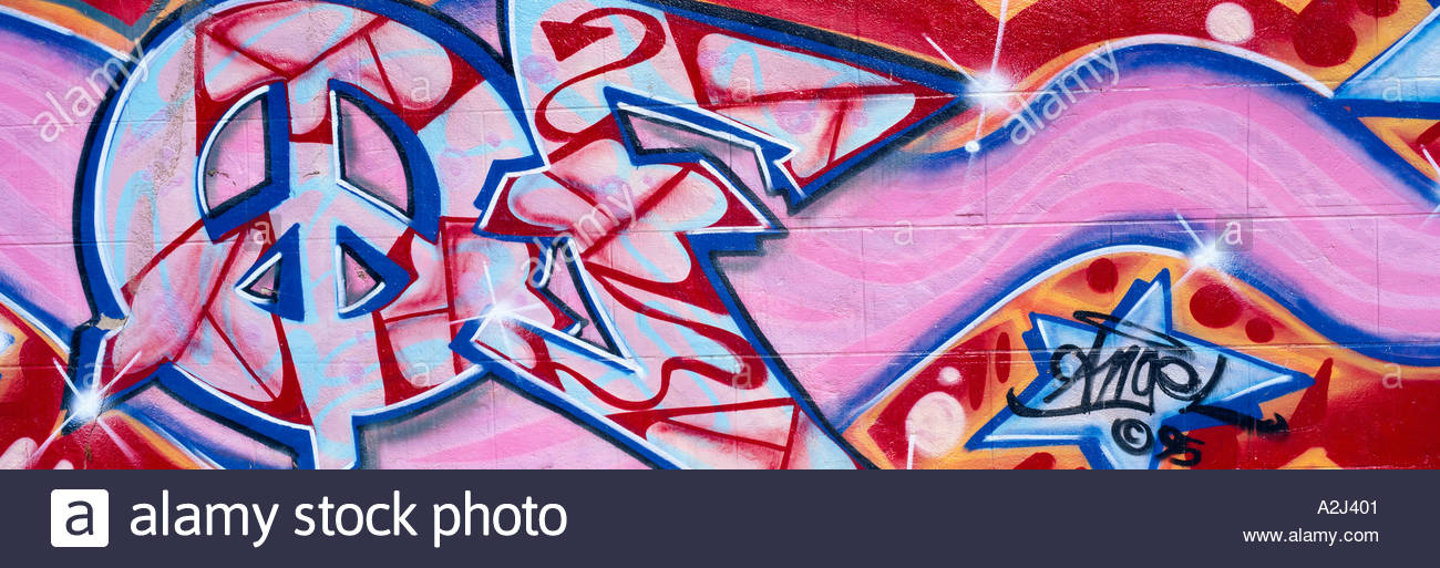 Graffiti Art Los Angeles California Stock Photo