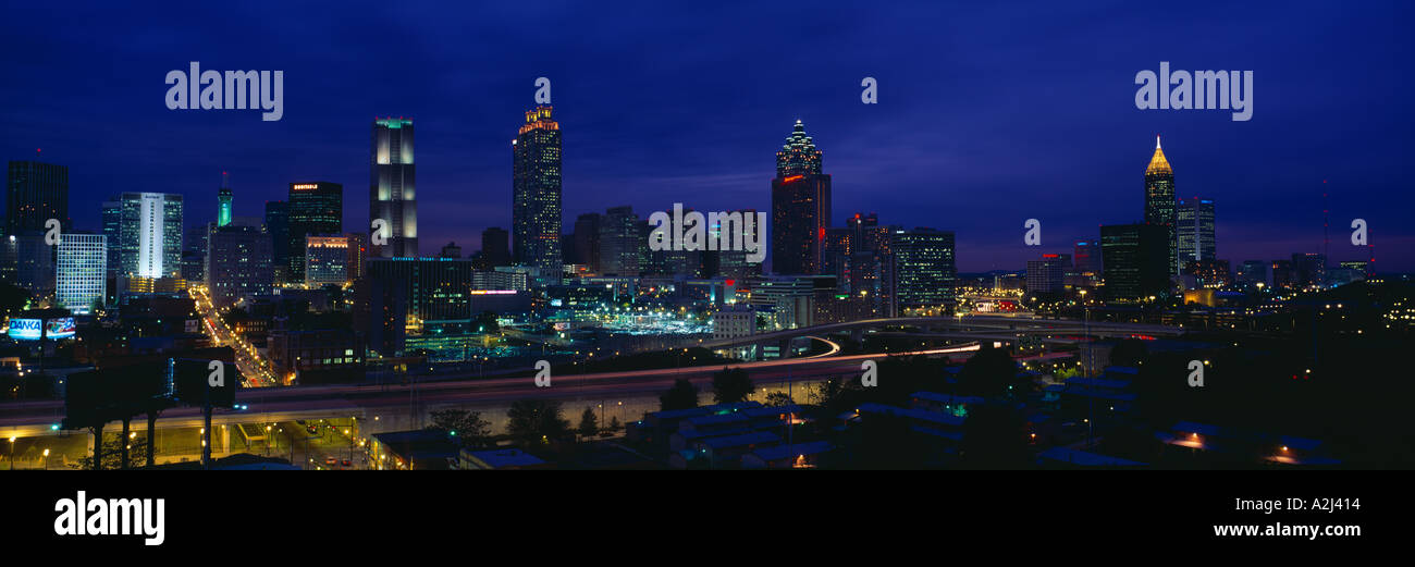 Atlanta Skyline After Olympics Georgia Stock Photo