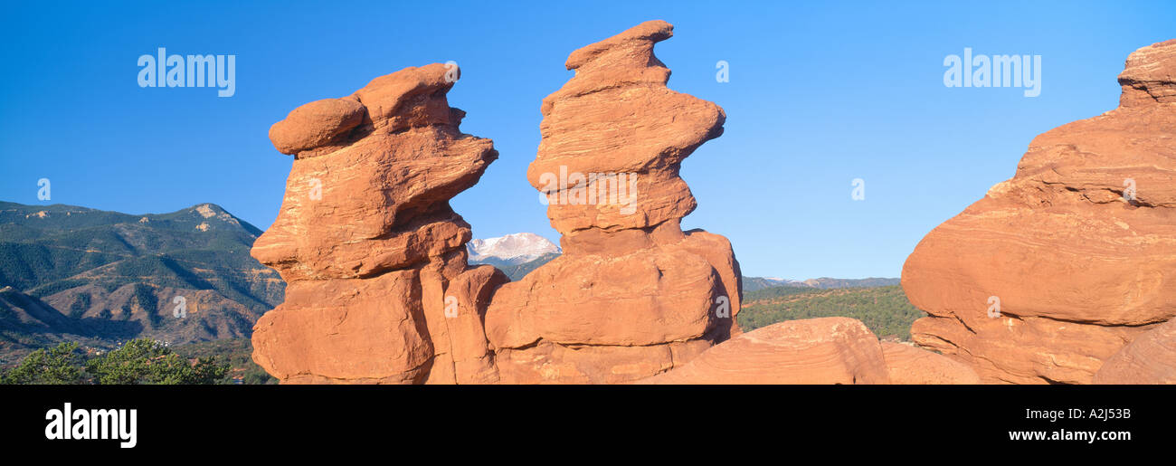 Siamese Twins and Garden of the Gods Colorado Springs Colorado Stock