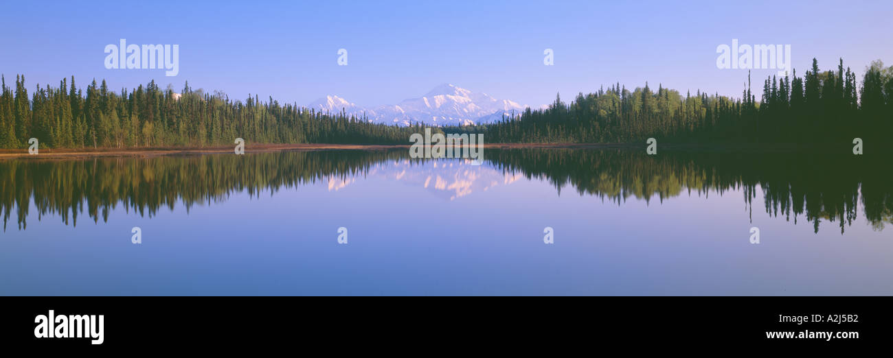 Trapper Creek and Mount McKinley Alaska Stock Photo Alamy