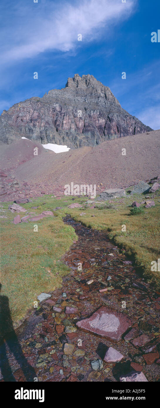 Hidden Lake at Glacier National Park Montana Stock Photo Alamy