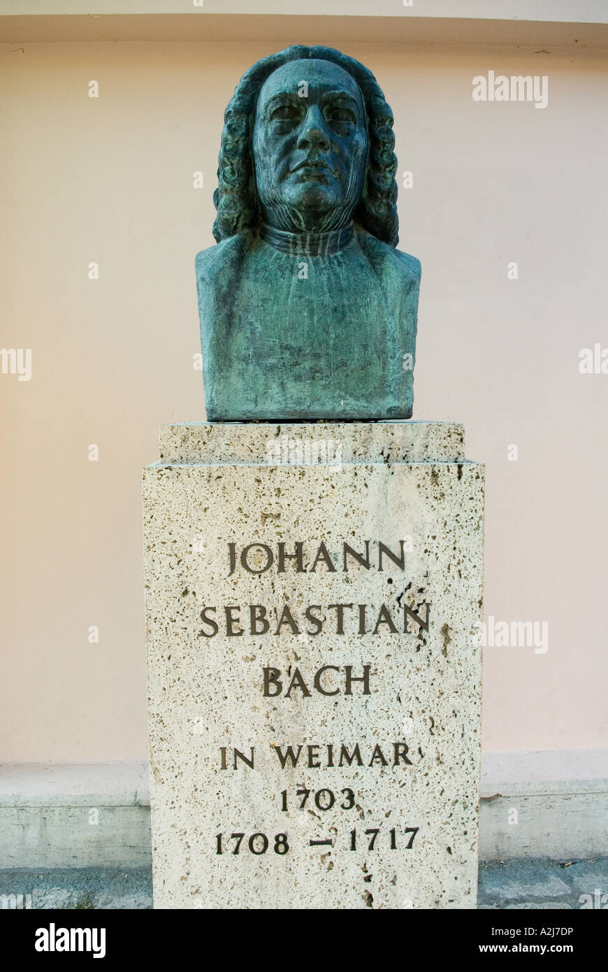 bust of Johann Sebastian Bach in Weimar, Germany Stock Photo - Alamy