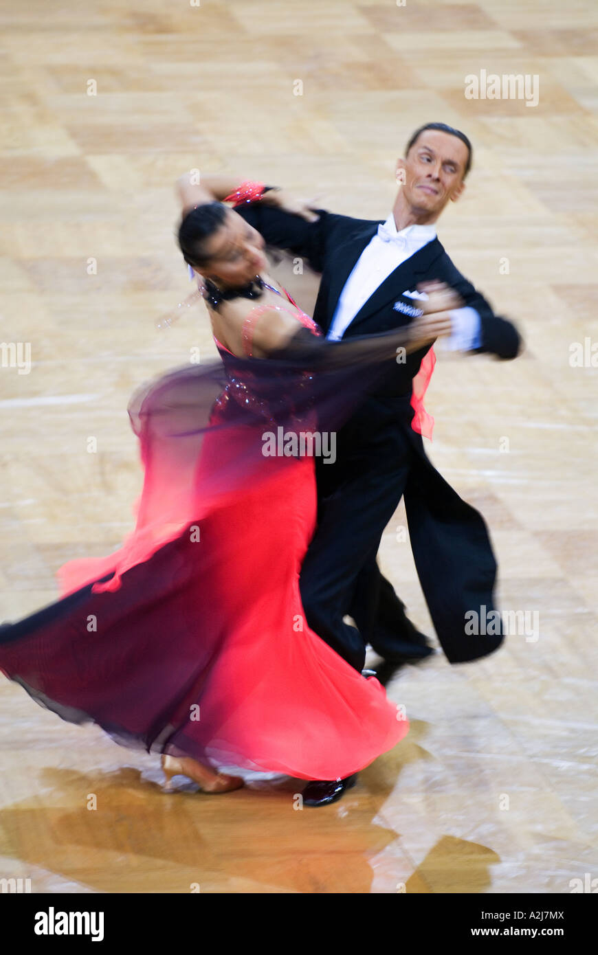 professional Ballroom Dancers dancing during the European Championships
