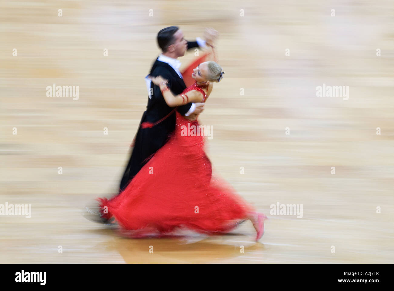 professional Ballroom Dancers dancing during the European Championships