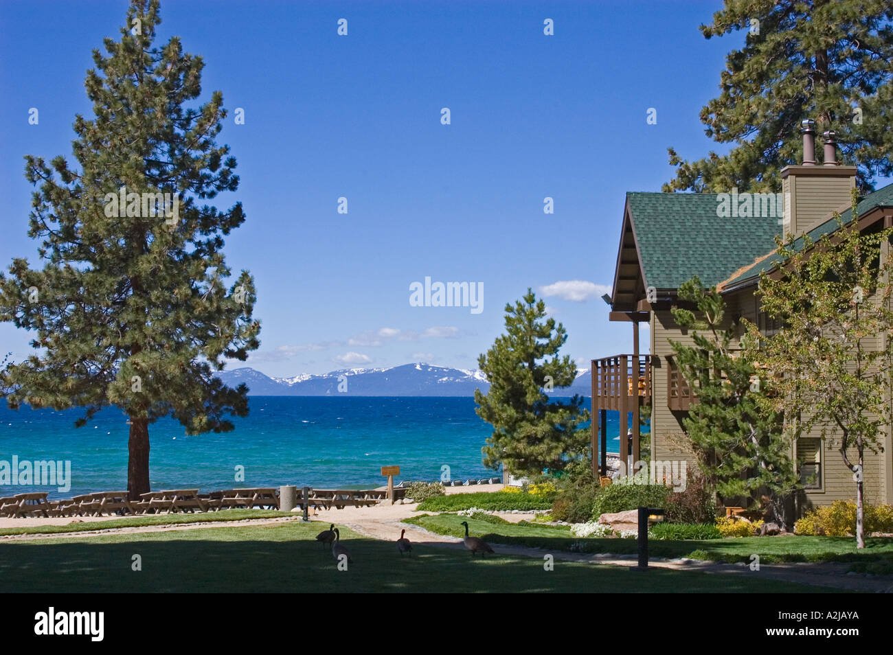 Hyatt Regency Lake Tahoe Resort Spa Casino Incline Village Nevada Stock Photo