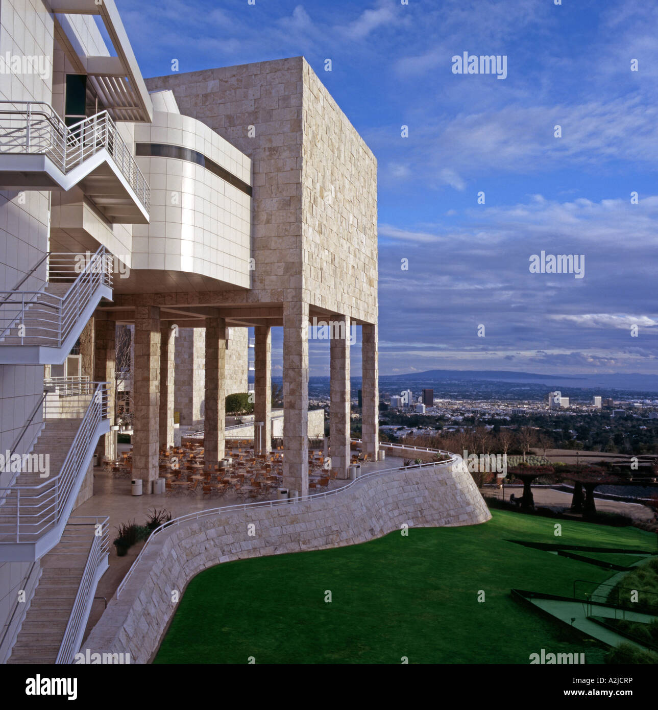 Getty Center Museum and Art Gallery, Los Angeles, California, USA Stock