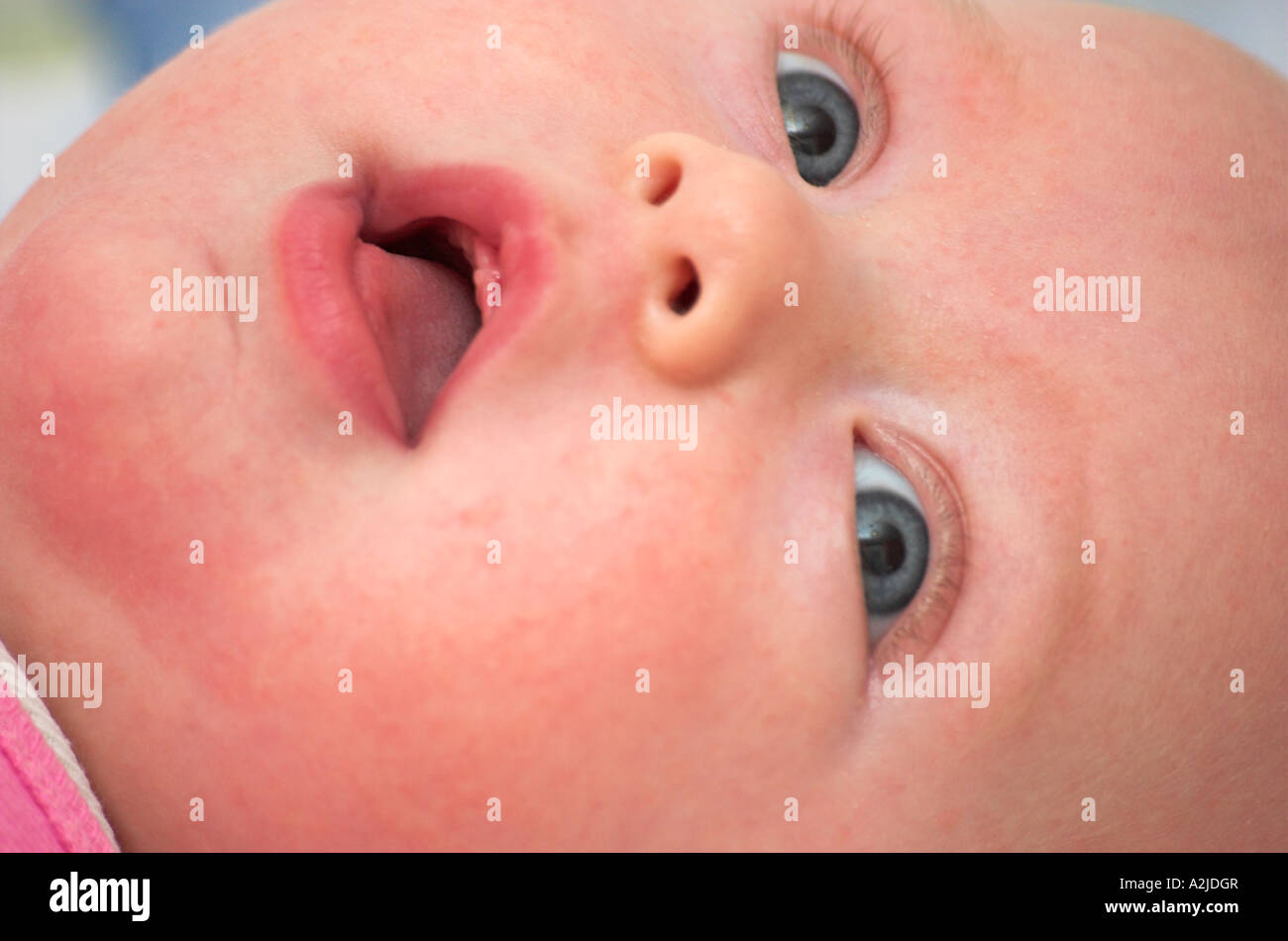Close up view of baby girl`s face Stock Photo - Alamy