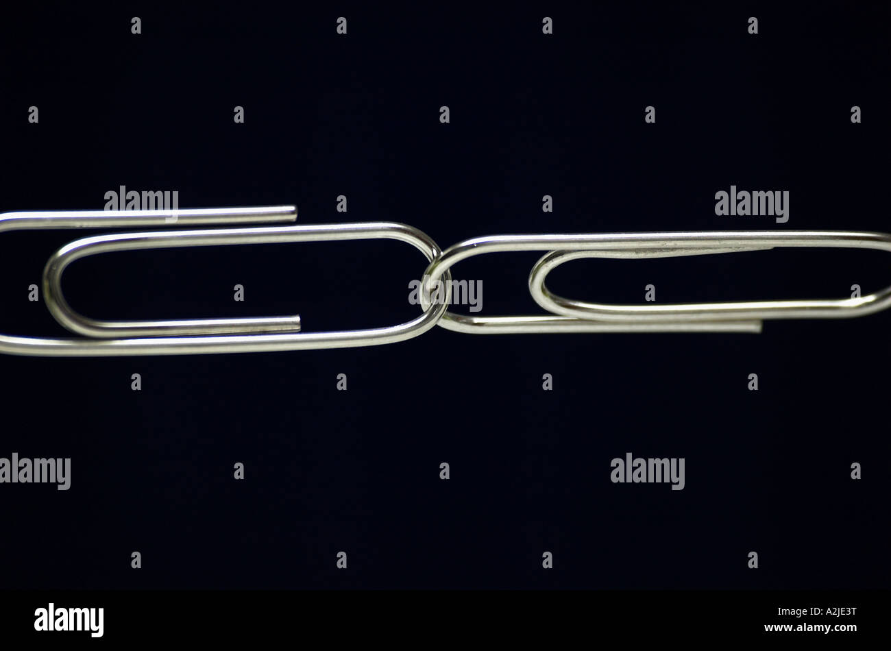 Close up of two paper clips hires stock photography and images Alamy