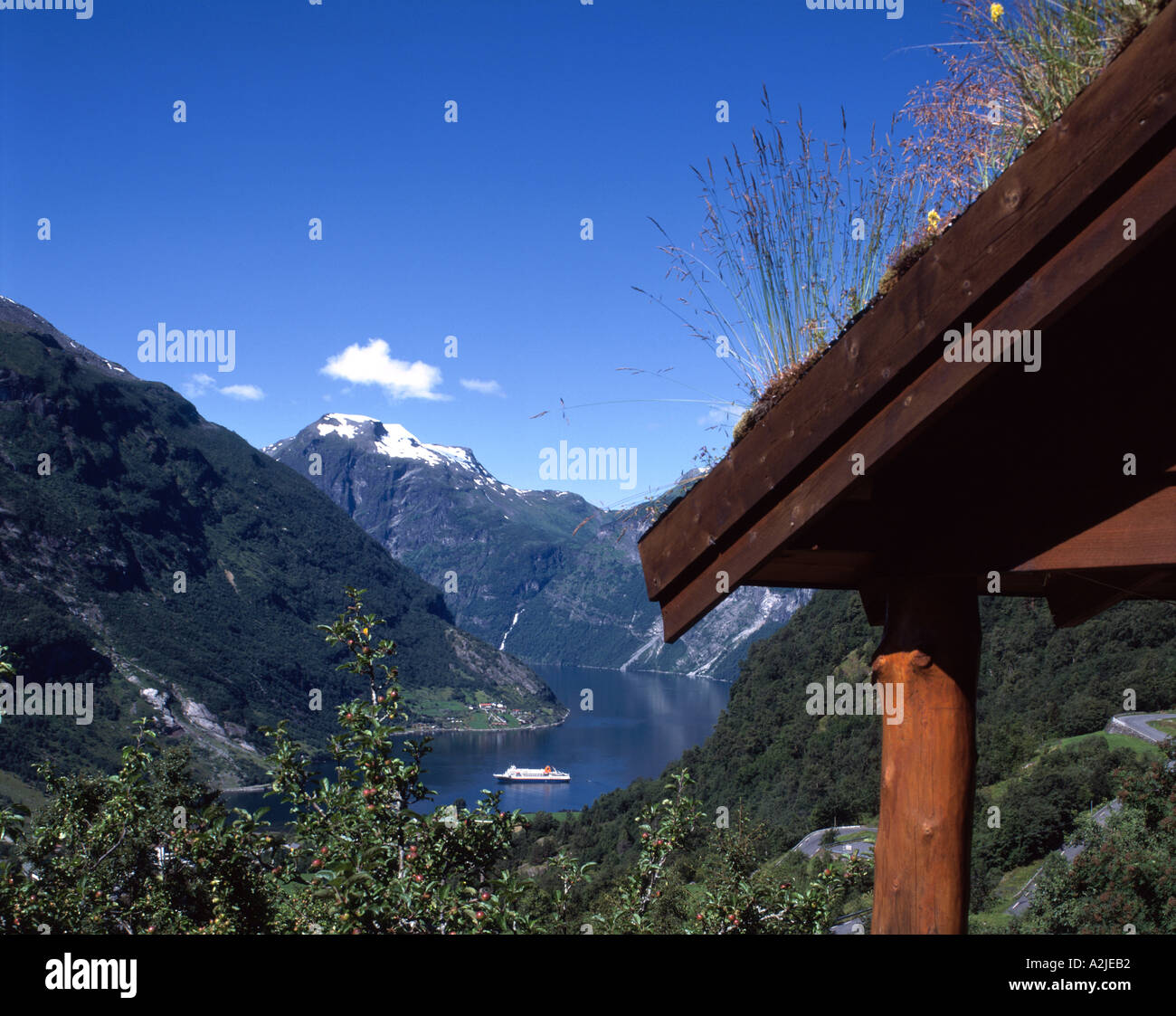 Norway Geiranger Fjord Traditional House Stock Photo Alamy