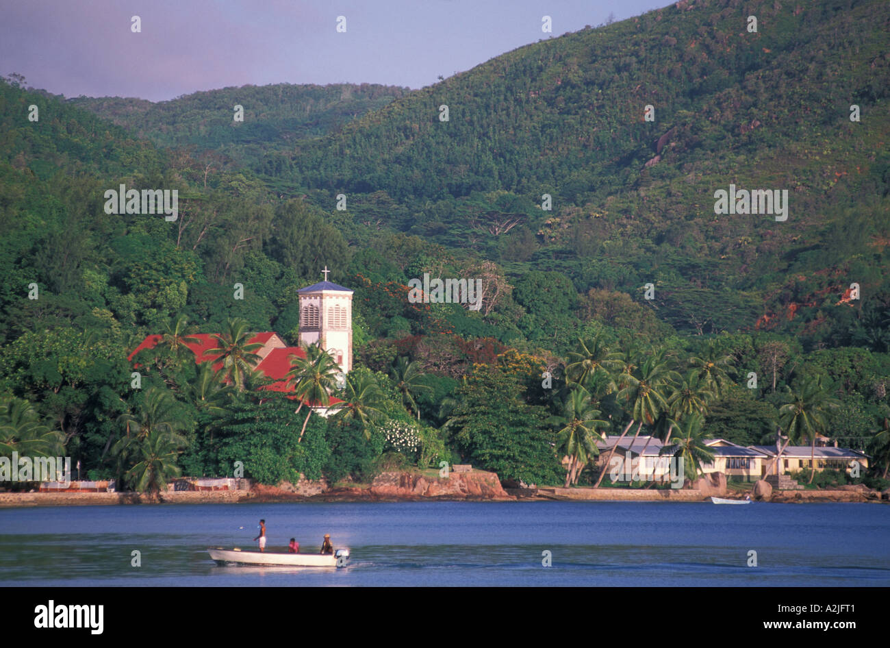 Africa, Seychelles, Praslin Island, Baie Ste. Anne, No Release Stock