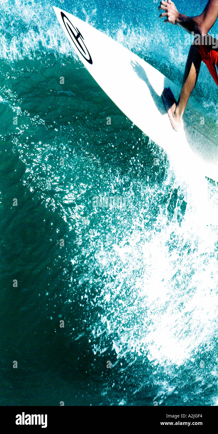 Portrait blonde surfer surf board hi-res stock photography and images ...