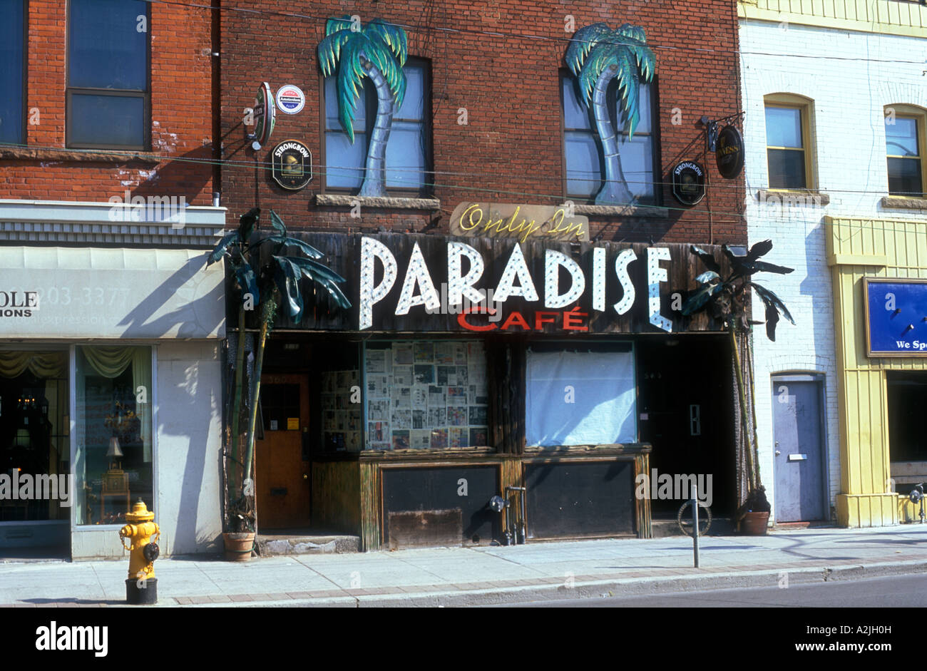 Canada Ontario Toronto Queen Street East Paradise Cafe Stock Photo