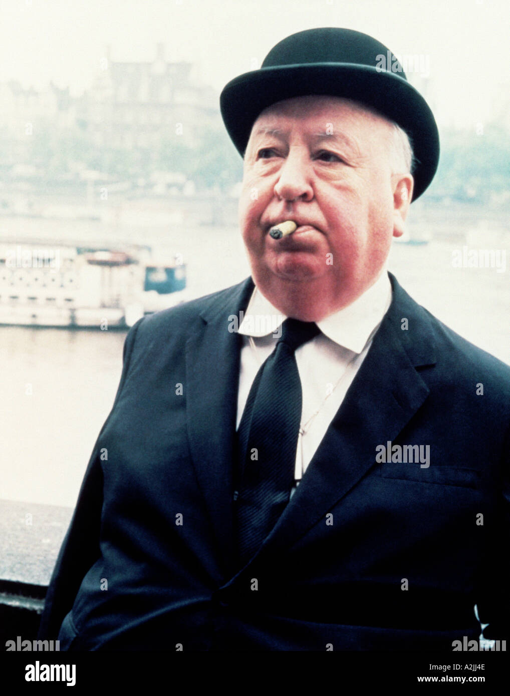 ALFRED HITCHCOCK British film director Stock Photo
